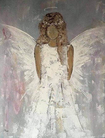 Angel of trust geschilderd door Diney Berg
